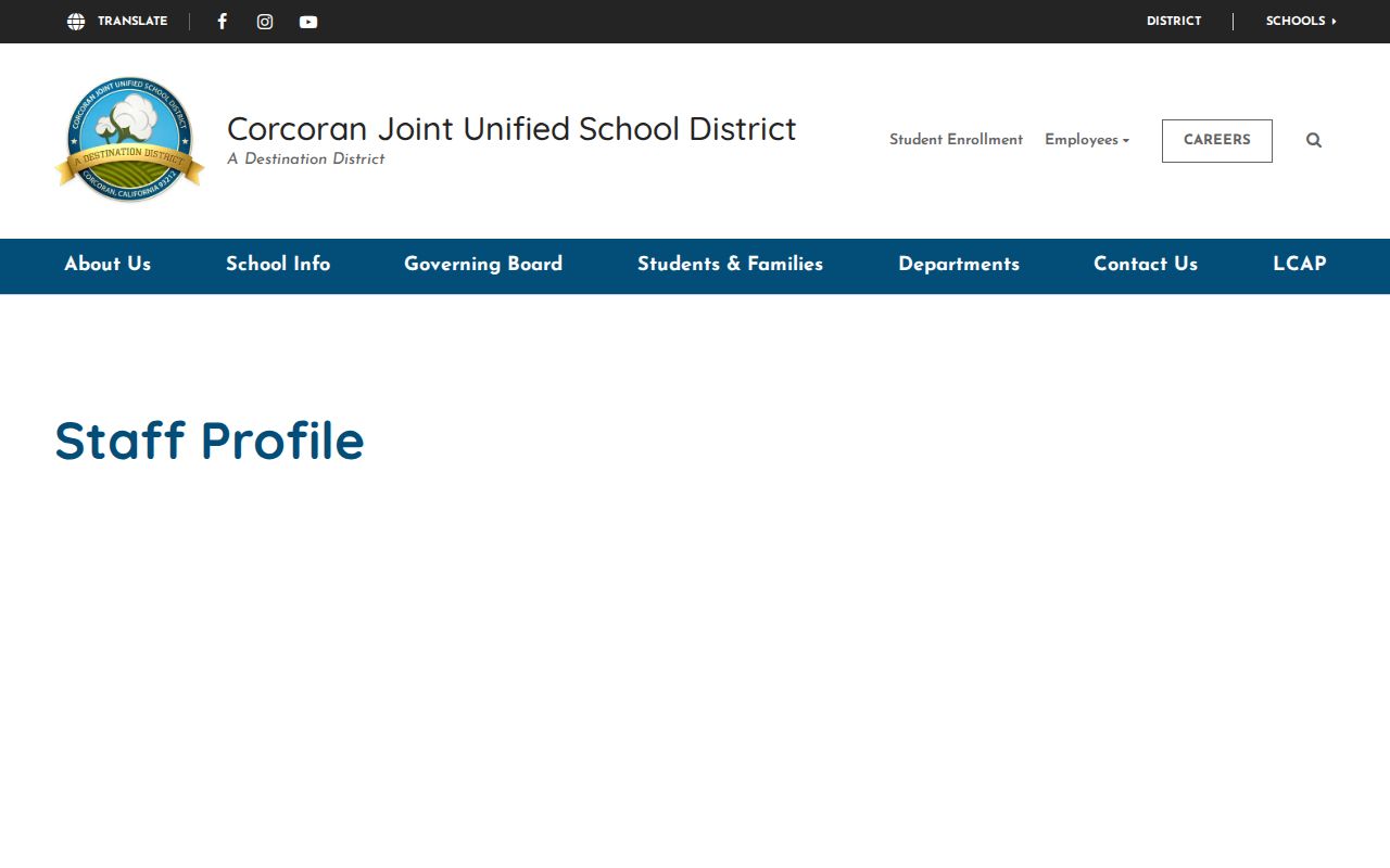 Corcoran people directories Corcoran Joint Unified staff profile